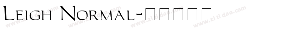 Leigh Normal字体转换